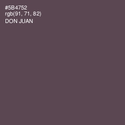 #5B4752 - Don Juan Color Image